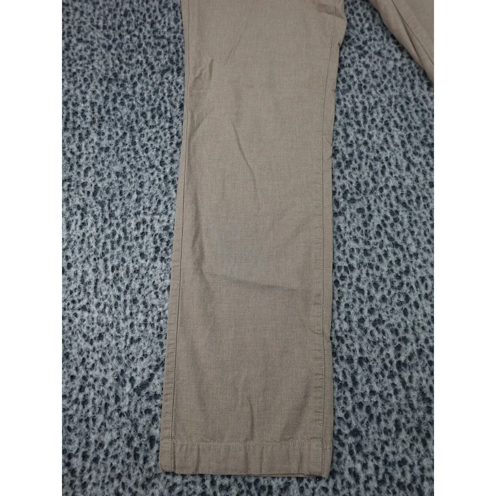 Banana Republic Kentfield Pant Mens 33x34 Khaki Cotton Straight Chino